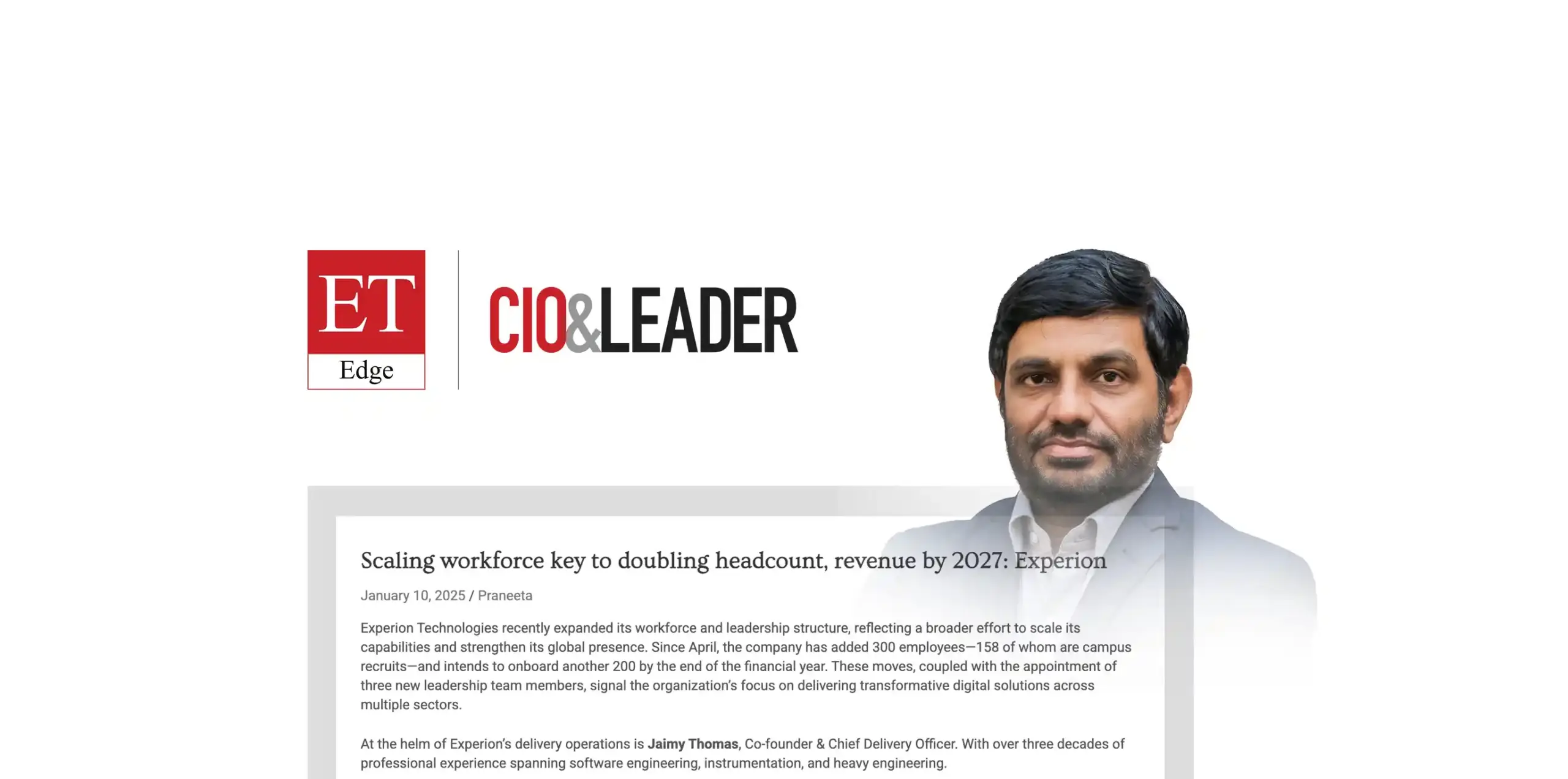 Jaimy Thomas, Chief Delivery Officer, Featured in CIO & Leader